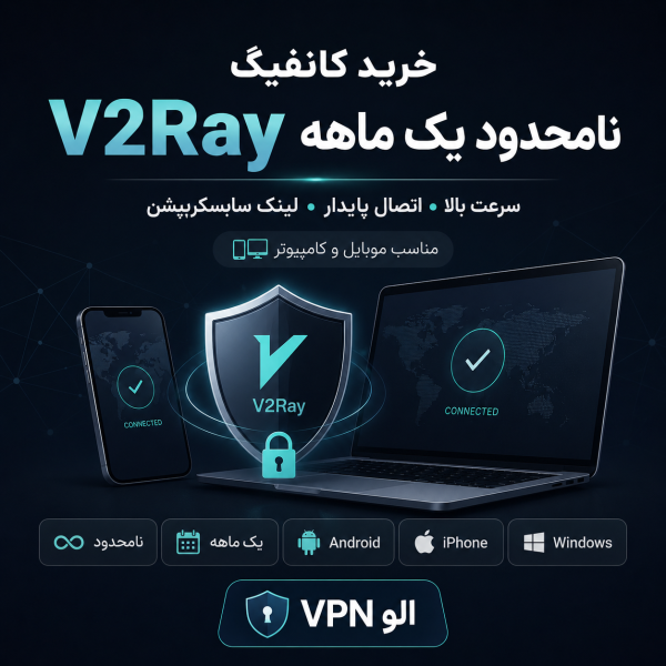 تصویر خرید کانفیگ V2Ray نامحدود